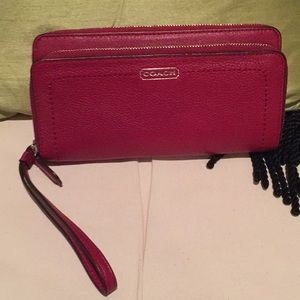 Coach wallet with wristlet